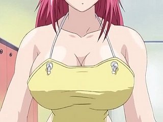 mulheres de seios grandes têm um trio sem censura Anime Hentai