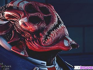 Blue Mass Effect Babe Fucked oleh Alien Dick