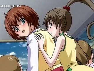 Anime tiener mating slaaf wordt harig poesje geboord ruw