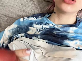 Obese DILDO inside dripping pussy