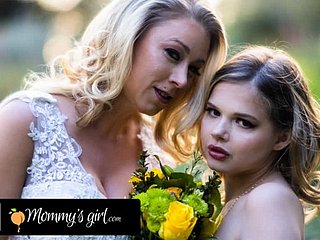 MOMMY'S Piece of baggage - Bridesmaid Katie Morgan Bangs Hard Say no to Stepdaughter Coco Lovelock Before Say no to Wedding