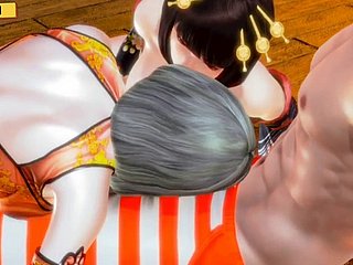Hentai 3D - Fuck met twee hete Chinese en Japanse meisjes op bestelling