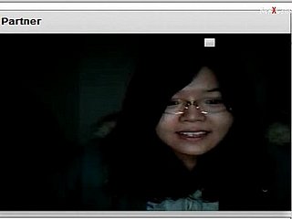 Feigning de webcam quente de garota chinesa