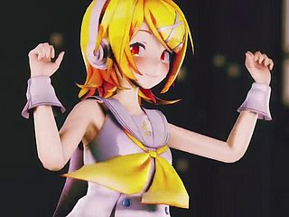 Rin Dance + Retipping Experimental (3D hentai)