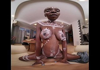 VRConk Scalding African Peer royalty Loves Nearby Fuck Wan Guys VR Porn