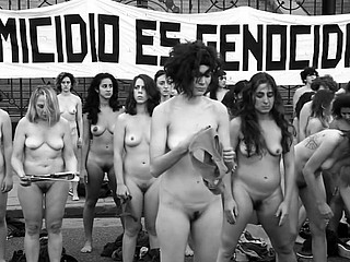 protesto nu na Argentina